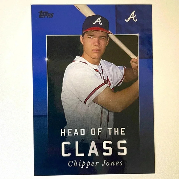 Chipper Jones Blue /75 2022 Topps X Limited Edition Atlanta Braves - Picture 1 of 3